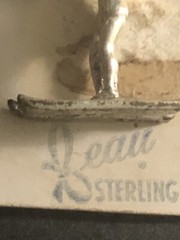 VTG Beau 925 Sterling Silver Water Ski Woman Necklace Pendant/Bracelet Charm
