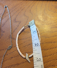 Vtg Estate Bracelet & Necklace Cut Shell Dove Birds Beach Jewelry Set Lot of 2