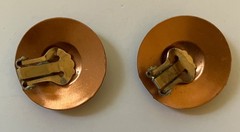Vtg Solid Copper Jewelry Lot Bell Trading Post Treble Clef Mesh Bracelet 251g