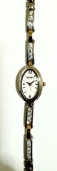 Vintage Elgin Thin Bracelet With 12 Stones Luxury Women’s Watch.