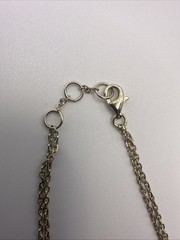 Vintage ID Sterling Silver 925 Bracelet Engraved double chain Mama Mom