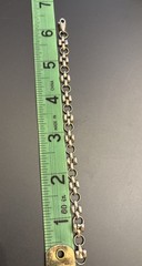 Sterling Silver Segmented Handmade Bracelet 6.3 G
