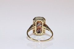 Vintage Style 2.50CCt Round Cut Diamond Engagement 14K White Gold Filled Ring