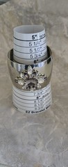 Silver Tone Rhinestone Wide Open Slide Cuff Bracelet Maximalist Modern Vintage
