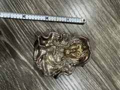 Vintage Sterling Silver LADY REPOUSSE Brooch Ans Pedant