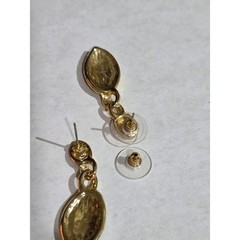 Set of 3 Vintage Inlaid Enamel Earrings