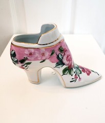 Vintage Formalities by BAUM BROS Porcelain Decorative Shoe Statue BEAUTIFUL!