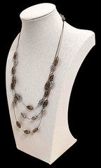 VTG Premiere Designs 3 Strand Everyday Simple Statement Necklace 20″