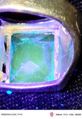 Vintage Southwestern Style Men’s Sterling Ring, Sz 8.75, Blue Stone, 9.5g