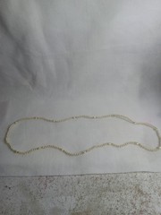 Vintage Faux Pearl Seed Bead Gold Spacer Beads 30″ Long Strand Estate