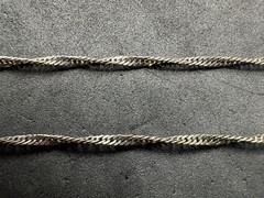 4.25g Vintage Sterling Silver 925 Twisted Curb Chain Necklace 20 in M
