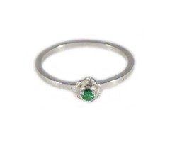 Alexandrite Rose Ring Antique 19thC Siberia Natural Handcrafted Color-Change Gem