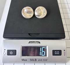 Vintage Sterling 925 Earrings Puffy Yin Yang Swirl Disc Button Pierced Post Stud