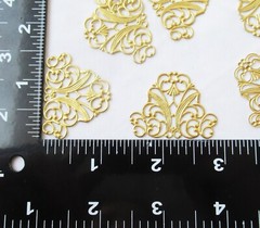 30pcs Brass Filigree 29x37mm Stamping Findings DIY Jewelry Accessory Supplies