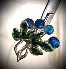 Vintage MMA Sterling Silver 925 Pair Grape Berry Cluster Earrings 5g