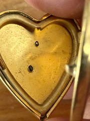 Vintage 1/20 14k Gold-Filled Heart Locket with I Love You