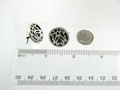 Vintage Guad Jal Mexico Sterling Silver Geometric Design Cufflinks 925 6.2g
