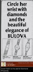 Vintage Bulova Ladies Watch-14K White Gold Cocktail With 8 Lovely Small Diamonds