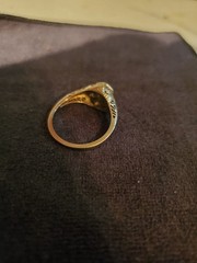 Antique Art Deco 1920’s 14k White Gold Diamond Filligree Engagement Ring .30ct
