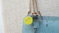 Antique Edwardian Lavalier 10K Gold 2mm Diamond Seed Pearl Pendant Art Nouveau