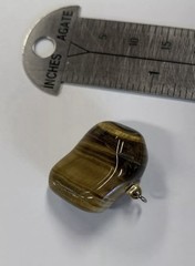 Vintage Tigers Eye Necklace Pendant (No Chain Included)