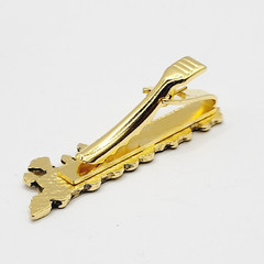 Train AT SF RR Atchison Topeka and Santa Fe Railway Gold Tone Vintage Tie Clasp