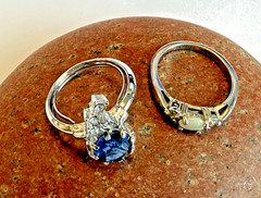 Vintage Avon Ring Lot of 6 from the 70’s 80’s Various Adjustable Sizes see photo