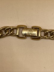 Vintage Jackie Collins Panther NECKLACE Gold Silver Tone Collar Jewelry 17″ long