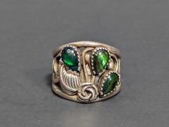Vintage Wheeler Manufacturer Sterling Silver Abalone Ring Size 5.25