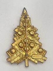 Eisenberg Ice Rhinestone Christmas Tree Brooch