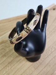 Vintage Bone & Brass Bangle Bracelet Moroccan Berber – Handcrafted Ethnic Tribal