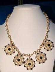 Vintage Mixed Styles Statement Necklaces Lot Of 7 Pieces In Varying Colors