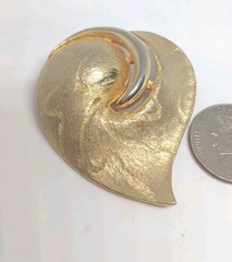 Vtg Brooch CJJ Brand Good Condition Size 55x45mm