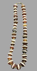 Tibetan Nepal Etched Agate Beads Lot,single Line Agate Decorated Necklace 1900