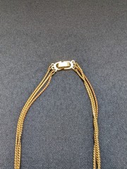 Vintage Casual Corner Triple Strand Enamel Necklace