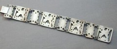 Art Nouveau McCLelland Barclay Sterling Lamb Bracelet 7.5″