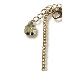 Monet Gold Tone Necklace Twisted Rope Oval Link Collar Statement Early 2000s