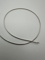 Vintage Sterling Silver Omega Necklace 18” X 2mm JB25