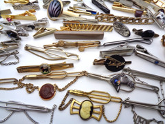 Vintage 9 lbs Estate Collector 300+ pc Cufflinks Tie Tac Clasp Clip Many Signed