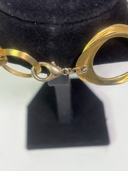 Vintage Robert Rose Gold Tone Chunky Link Statement Necklace 1980s