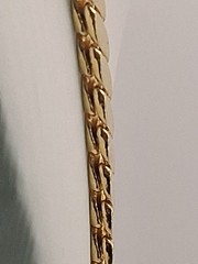 Vintage 12K Gold Filled 31.6g Bold Double Herringbone Necklace 20” Luxe Chic