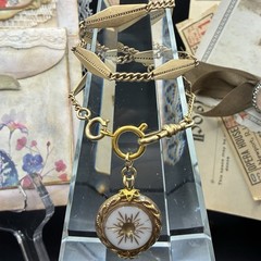 Vintage 12k Gold Filled Pocket Watch Fancy Link Chain FOB,Swivel Dog Clip, Czech