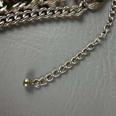 Vintage ART Arthur Pepper Necklace Gold Tone 5 Strand Chain 13-18″