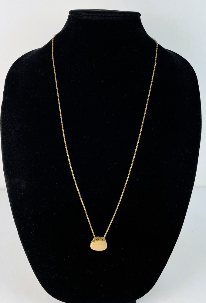 Vintage 1960s Crown Trifari Modernist Enamel Pendant Necklace 29 in