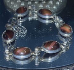 VINTAGE JEWELRY & REVLON NEW YORK COMPACT, RING BRACELET, EARRINGS 1960-1970’s