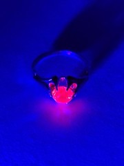 Old Vintage Soviet Union Silver 875 Ring USSR Red Stone Ruby Size US 6 (16.5 mm)