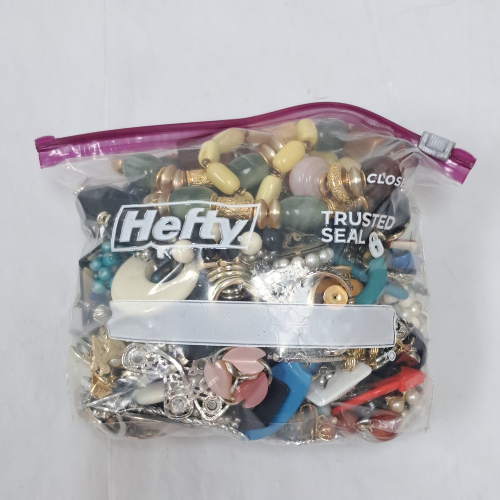 Bag Old Unsearched Jewelry Lot Vintage Estate Find Junk Drawer