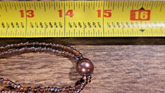 70s Vintage Double Strand Mother of Pearl Chunky Necklace