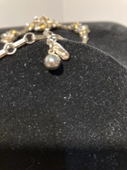 Vtg 70’s Marked Barclay’s Orange & Clear Rhinestone Statement 14 In Necklace