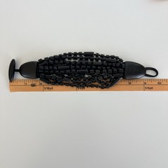 GERDA LYNGGAARD MONIES Bracelet Wood Horn Leather Multi Strand Modernist Bold
